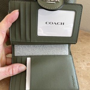 Coach Drawstring Leather with Wallet CrossBody Bag